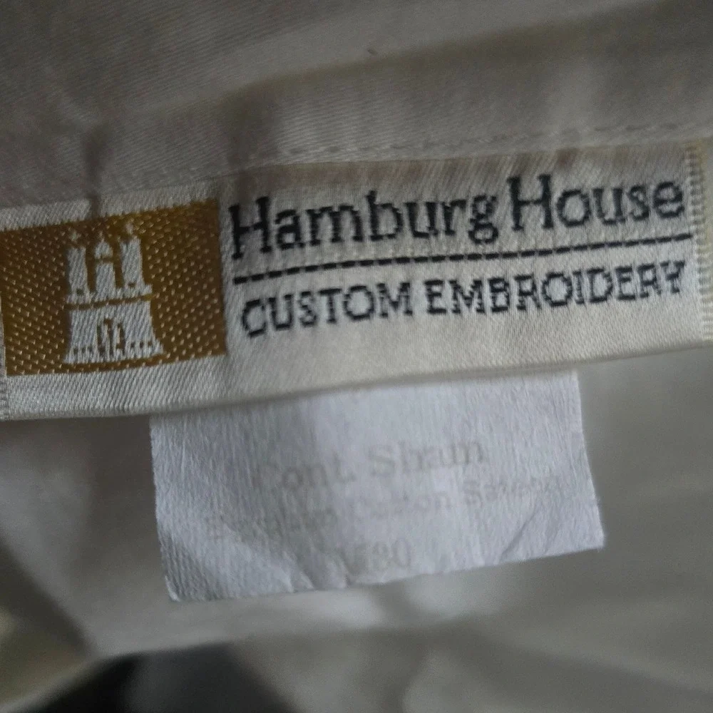 Hamburg House Egyptian Cotton Sateen Euro‎ Pillow Shams Cream Tan Border Set 2